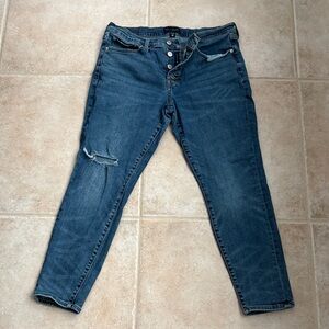 Lucky Brand Distressed Blue Skinny Jeans